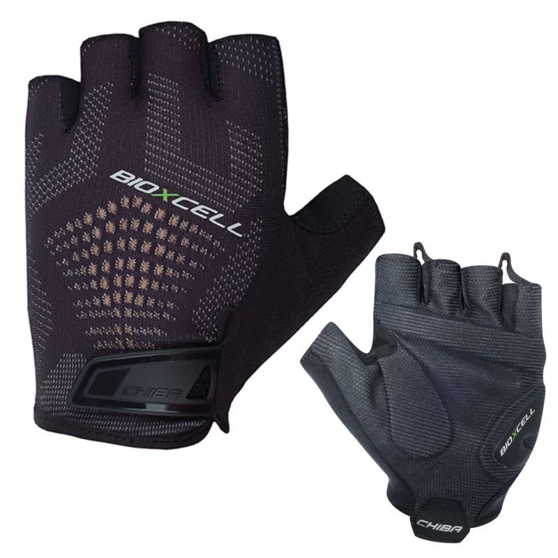 CHIBA BIOXCELL SUPER FLY cycling gloves black fekete kerékpáros kesztyű SI3060324C-2