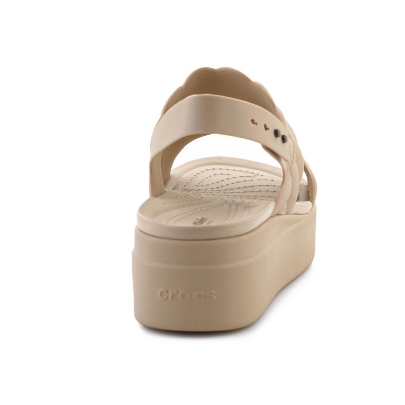 Crocs Brooklyn Woven Low Wedge W 209977-212 sandals Cipő