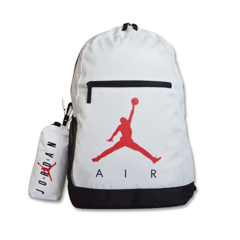AIR Jordan School Backpack White + Pencil Case - uniwersalny pencil cases, backpacks