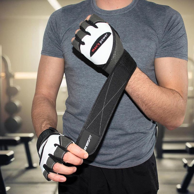 Enero Fitness Gloves Man'S Power Rm Fit fekete kesztyű