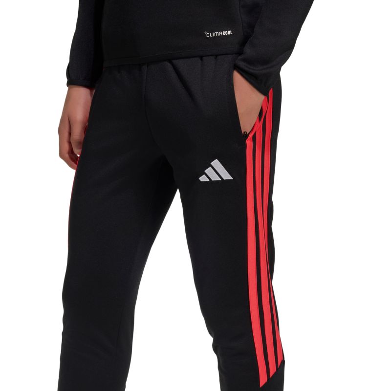 adidas Tiro 26 League kids' black and red JY9677 104cm nadrág