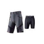 Rockbros men's 2-in-1 cycling shorts, , size szürke short