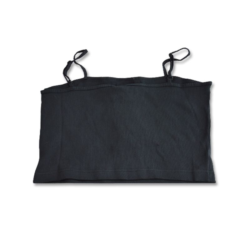 Nike Sportswear Essential Rib Crop Top Women's Black/ - DM6737-010 fehér atléta