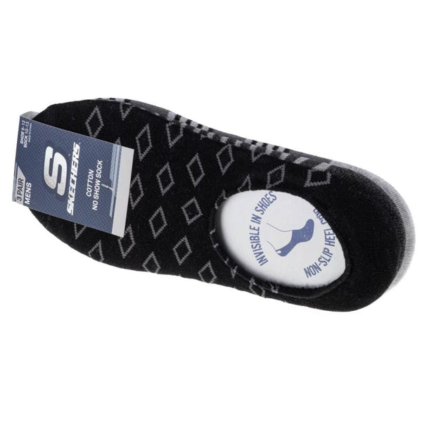 Skechers 3pk Mens Invisibles Socks S113816-GRY Gray 41-46 General