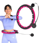 HMS Hhm16 Hula Hop Black/Pink With Magnets And Weight + Counter rózsaszín edzéssegítő 17-44-586