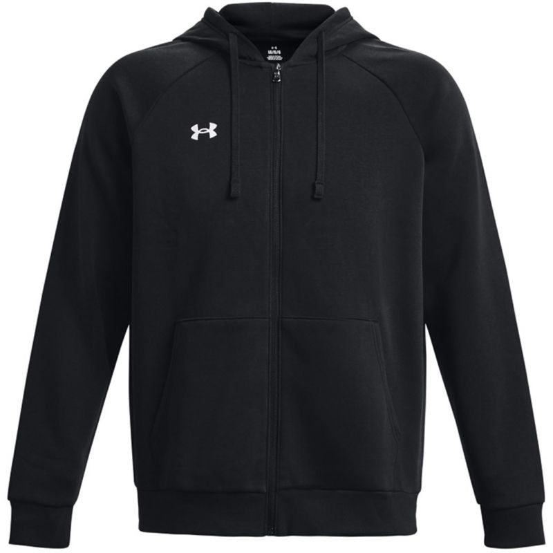Under Armour Men's Rival Fleece FZ Hoodie Sweatshirt, 1379767 fekete férfi kapucnis pulóver 140642_L