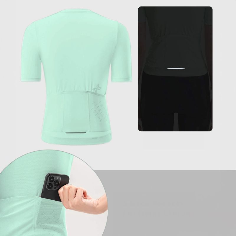 Rockbros 15210007003 TVI S Women's Cycling Jersey - Green s \ zielony póló 15210007003-211663