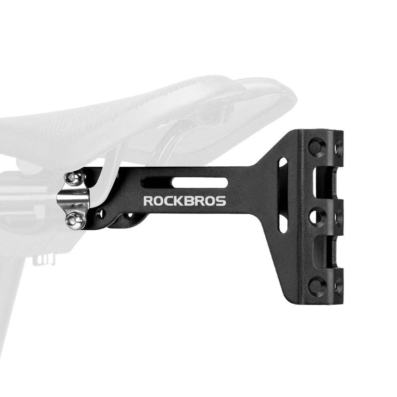 Rockbros 31210003001 Bottle Cage Adapter for Aluminum Saddle - Black fekete training equipment