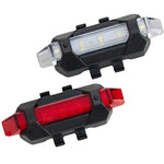 XQMAX Front and Rear LED Bicycle Light Set with USB Charging készlet GSP-466691