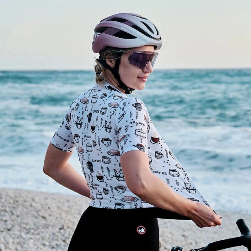 Rockbros 15110005005 Sleeve Cycling Jersey - White fehér póló 15110005003-211725
