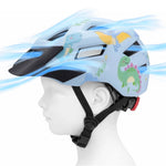 Wozinsky Children's MTB Bike Helmet with Detachable Visor S - Light Blue 52-56 cm \ jasnoniebieski védőfelszerelés HT-45R-199827