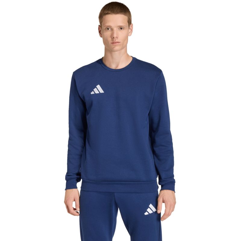 Men's adidas Entrada 26 Sweat Top navy blue JZ6574 sötétkék pulóver