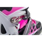 Enero Pro Led Roller Skates 4in1 38-41 Pink-Gray szürke skates, roller skates