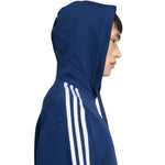 Adidas Men's Essentials 3-Stripes French Terry Hoodie Navy Blue sötétkék kapucnis pulóver KY4203