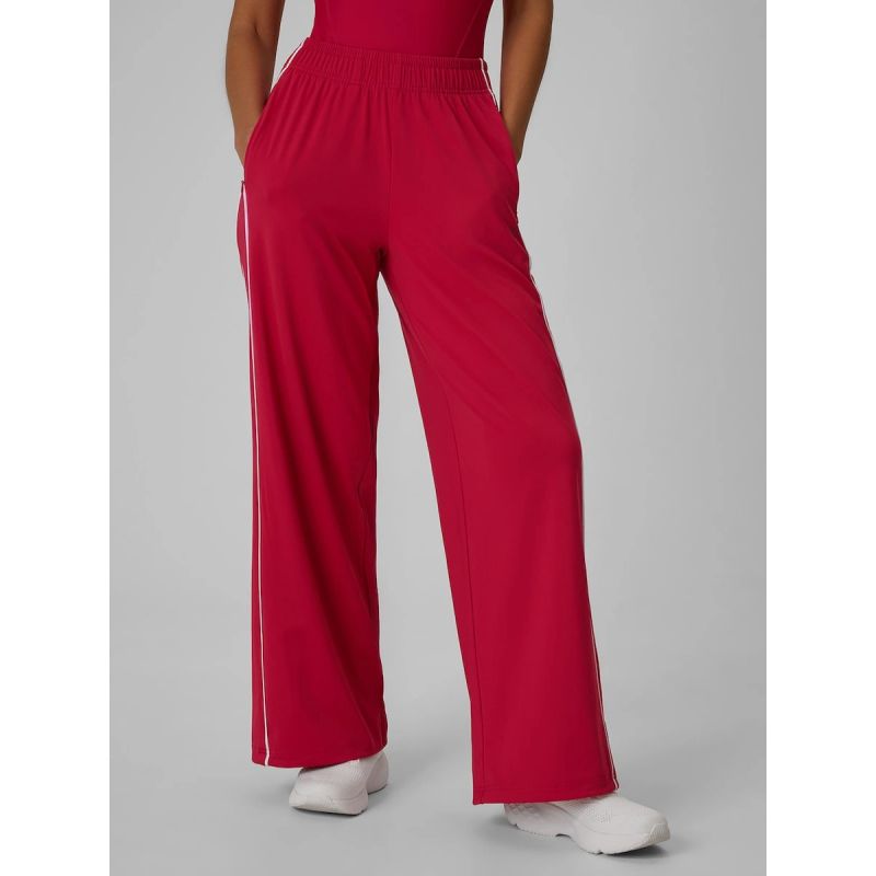 Women's quick-drying wide-leg trousers 4F