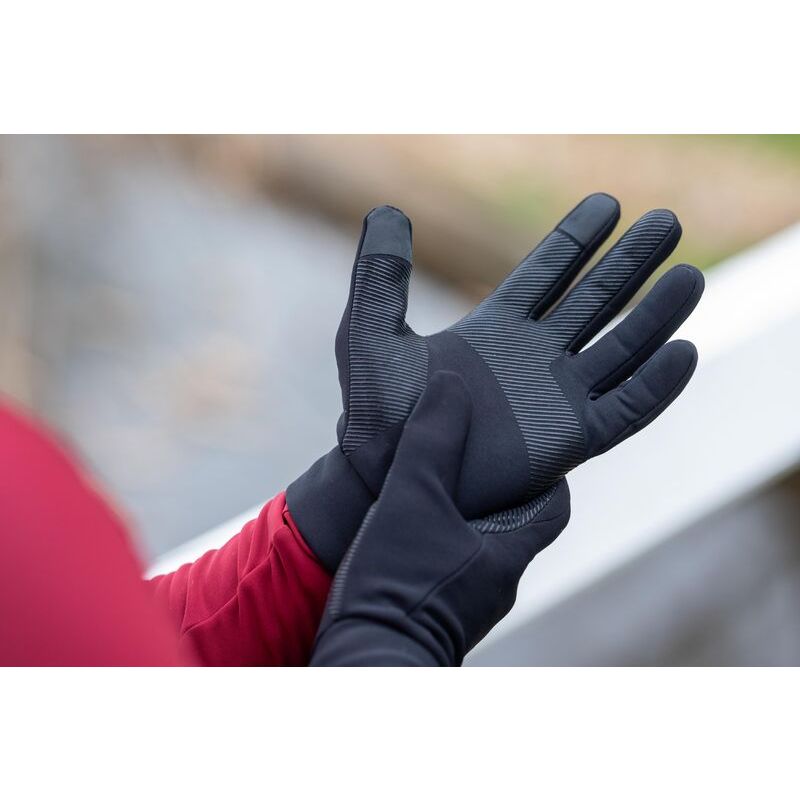 Rogelli ESSENTIAL THERMAL gloves black 3XL fekete kesztyű