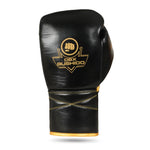 DBX Bushido ProFighter Gold - Legacy Series - Multi-Layer Boxing Gloves bordeaux - wiązane kesztyű