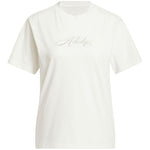 Adidas Cursive Wordmark Graphic Women's T-Shirt White 2xs póló
