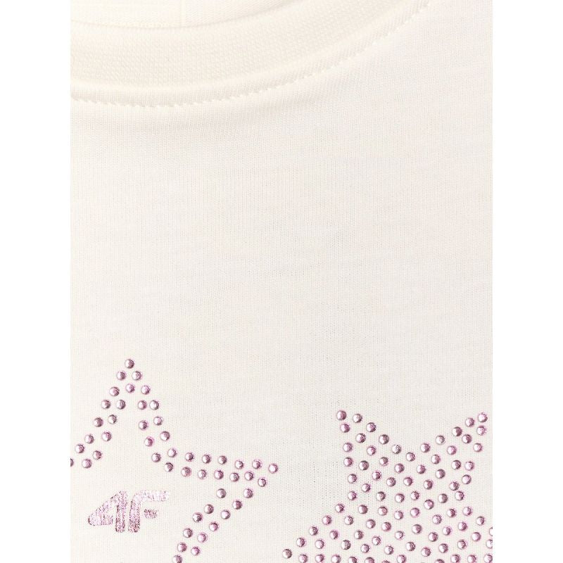 Girls' regular printed T-shirt 4F 4FJRSS26TTSHF3455-11S shirts