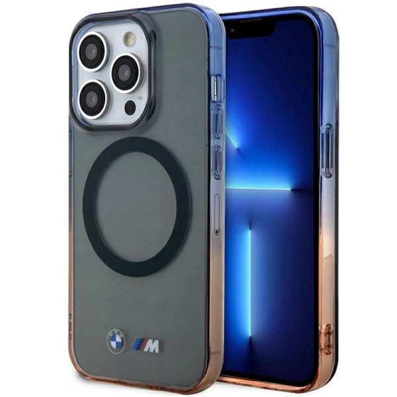 Case BMW BMHMP14XHTGE iPhone 14 Pro Max 6.7" /grey hardcase Gradient Bumper MagSafe szürke nadrág