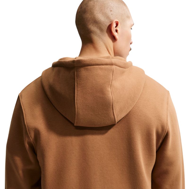 Nike Club BB FZ Hoodie Men's Light barna kapucnis pulóver FN3861270
