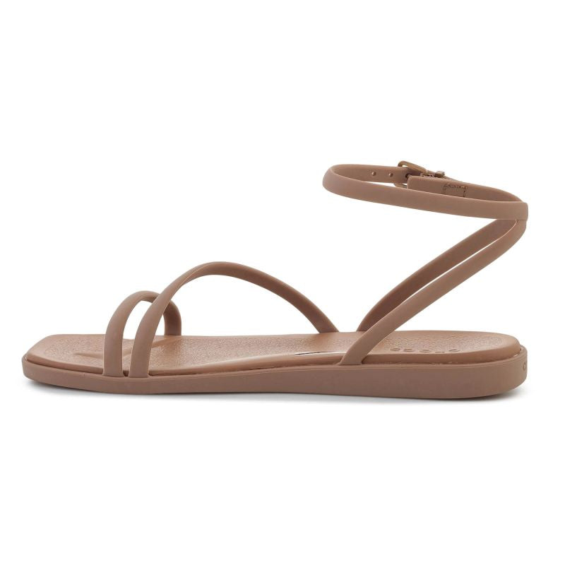 Crocs Miami Ankle Strap Sandal In Milk Chocolate