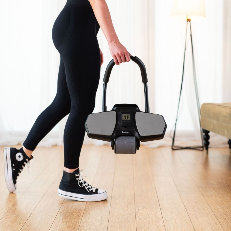 HMS Ka10 Black Abs Wheel Automatic Wheel For Exercising The Abdominal Muscles With Support fekete táska 17-38-033