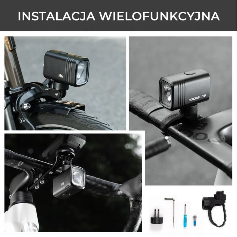 Rockbros Front Bike Light White