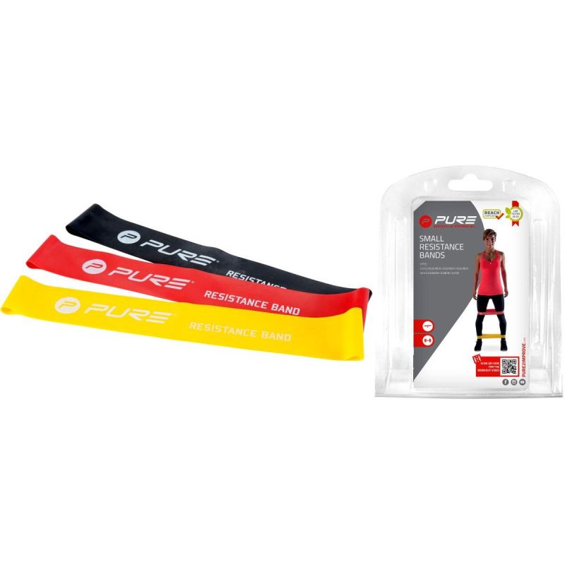 Pure 2 Improve Set Of Fitness Crossfit Mini Bands 3 Pcs fekete sets