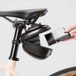 Rockbros Rigid Hard Shell Compact Saddle 0.4l - Purple czarny táska