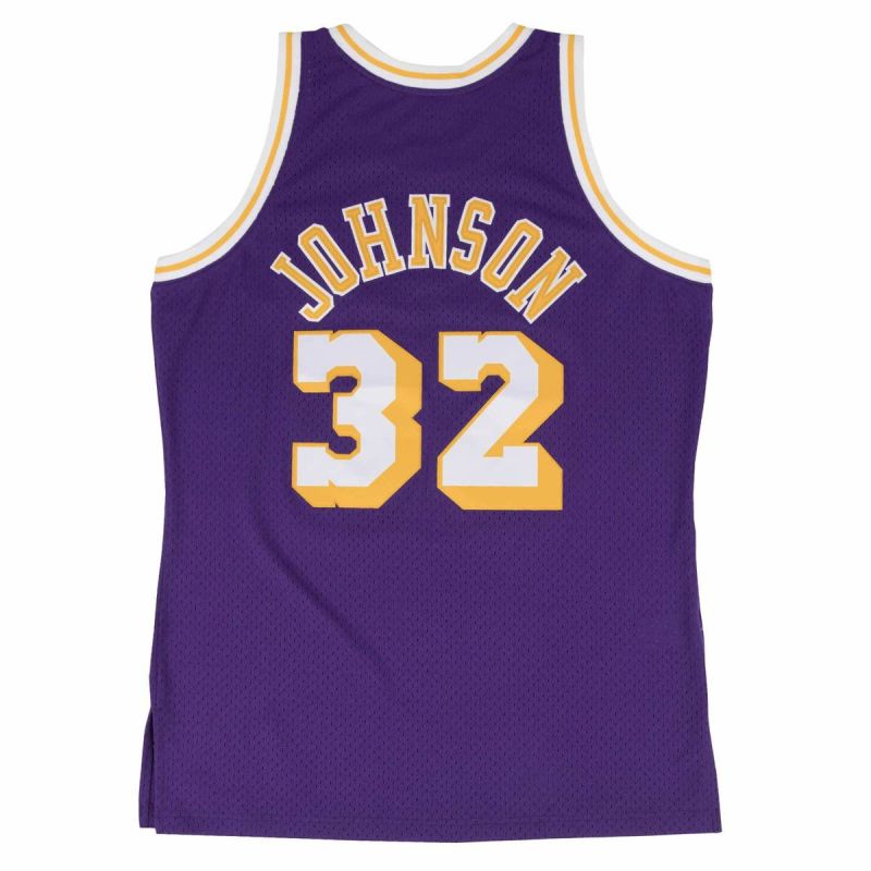 Mitchell & Ness Swingman Jersey NBA LA Los Angeles Lakers Magic Johnson - SMJYGS18176-LALPURP84EJH mez