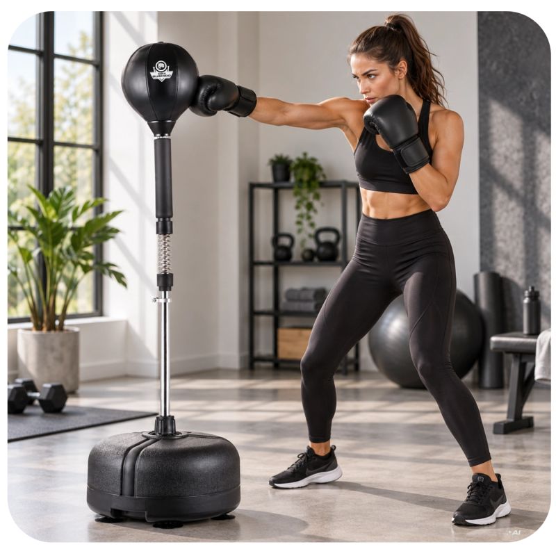 DBX Bushido Standing boxing for adults, adjustable, reflex | fekete labda TLS-NK