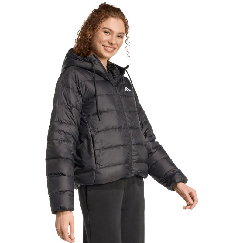 adidas Women's Essentials Climawarm Light Down Hoodie Jacket Black KC1580 General