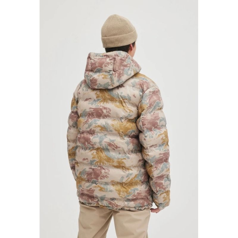 O'Neill Men's Winter Sports Xtrm Mountain Snowboard Ski 5K Beige bézs dzseki