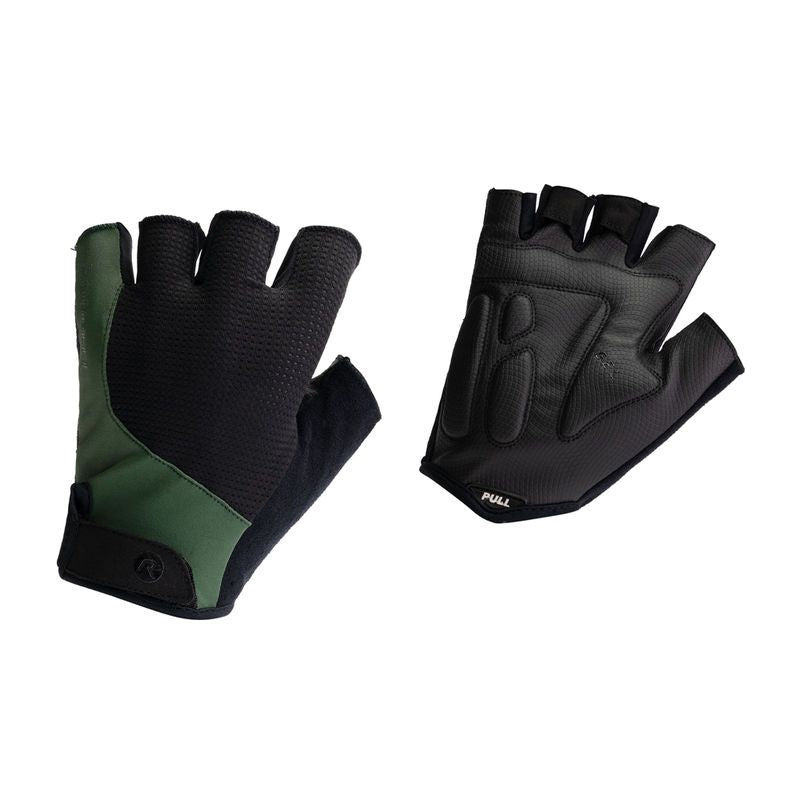 Rogelli ESSENTIAL gloves black and green zöld kesztyű