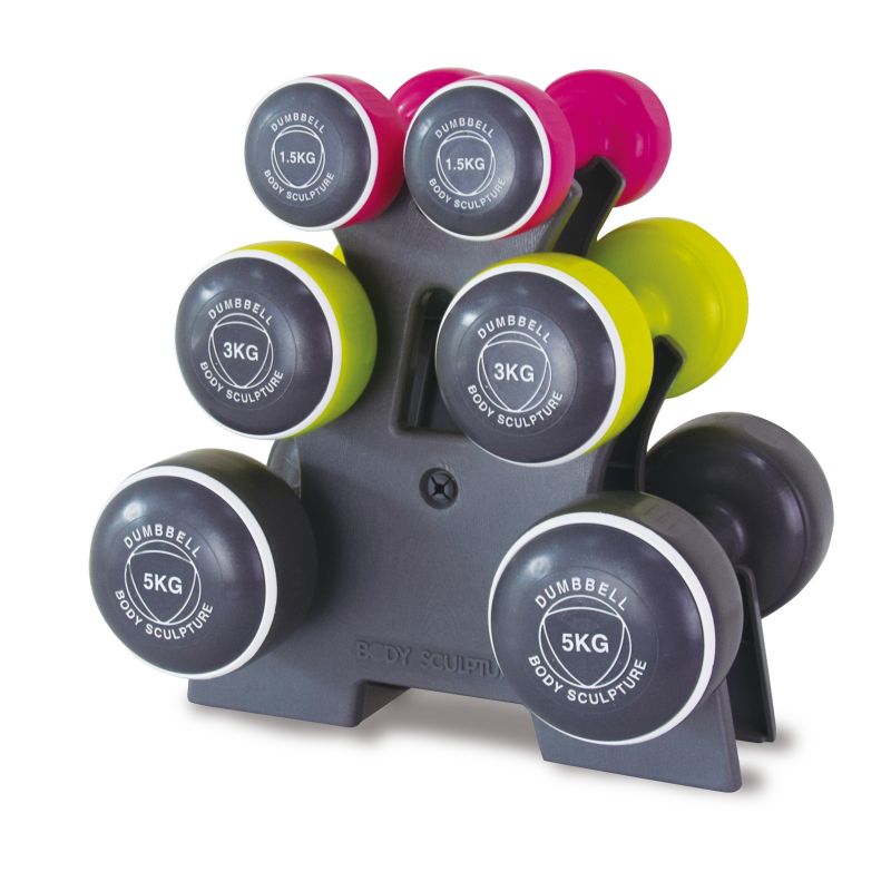 Body Sculpture SMART dumbbell set 19 kg BW 108T fekete edzőfelszerelés BW108T