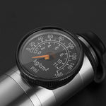 Rockbros HQ-67A-L03 BK Bicycle Pump with Pressure Gauge - Black fekete pumps
