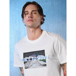 4F Men's regular printed T-shirt póló 4FRSS26TTSHM3658-10S