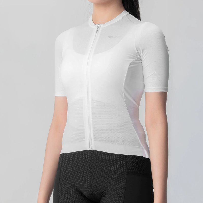 Rockbros 15210007011 TVI L Women's Cycling Jersey - White l \ biały póló 15210007003-211668