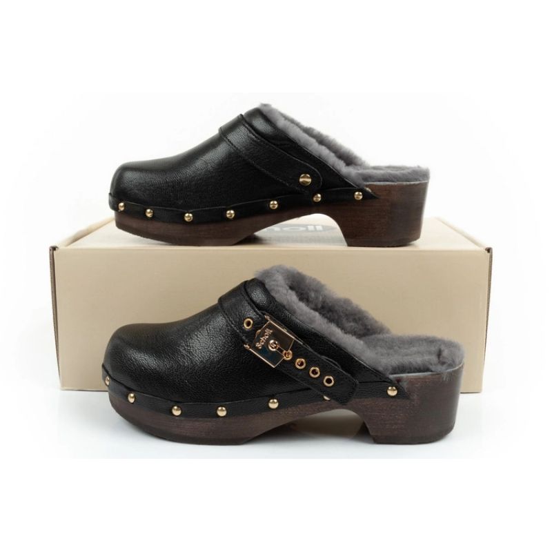 Scholl Iconic W Clogs fekete clogs, slides