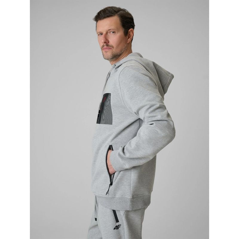 4F Men's regular hooded sweatshirt pulóver 4FRSS26TSWSM2975-27M