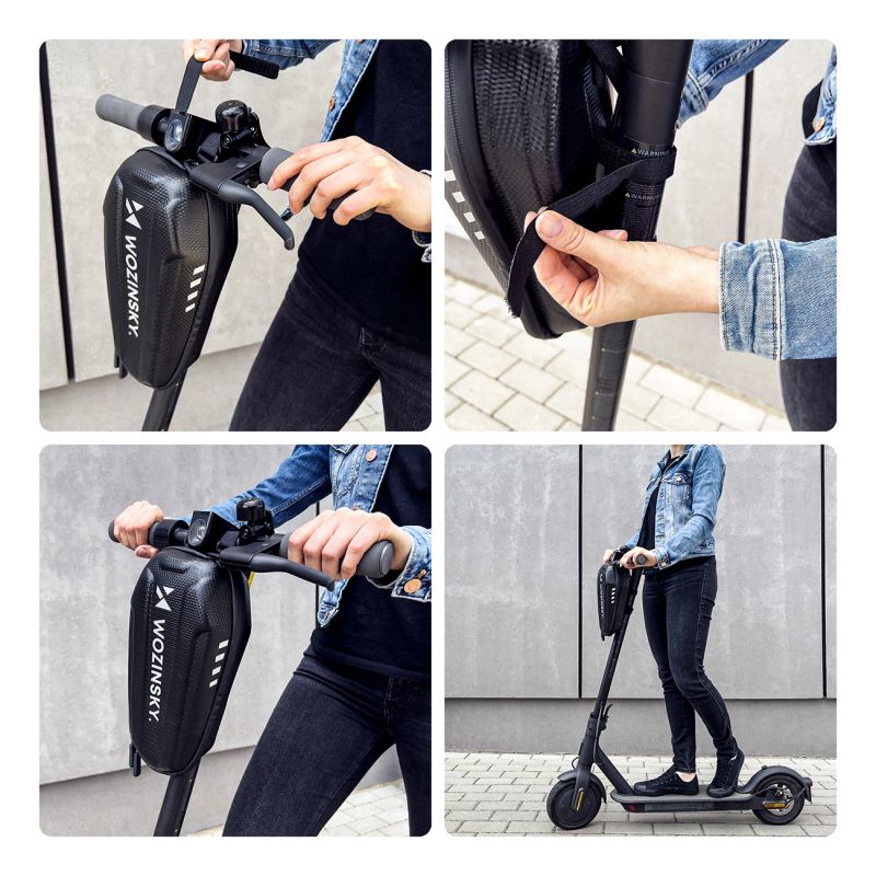 Wozinsky Waterproof Scooter Handlebar 3L Black ( ) fekete táska 304004-63976