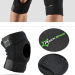 Rockbros sports protector for patella and knee joint, size - black fekete protectors and knee pads