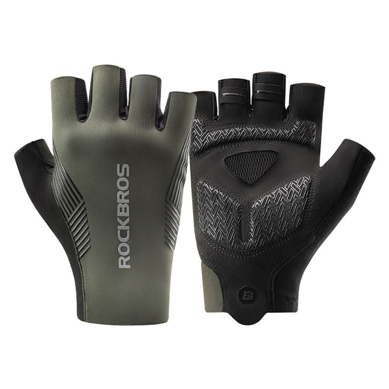 Rockbros cycling gloves spring/summer/autumn, short fingers, size: S - green zielony \ s kesztyű