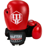 MASTERS FIGHT EQUIPMENT RBT-SIMPLE Leather Boxing Gloves kesztyű 012402-10