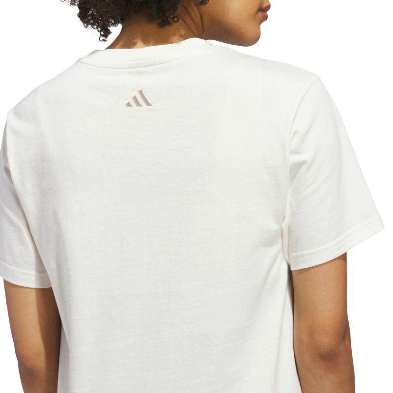 Adidas Cursive Wordmark Graphic Women's T-Shirt White 2xs póló