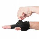 Rockbros M cycling gloves with gel inserts - gray m \ czarny || szary kesztyű
