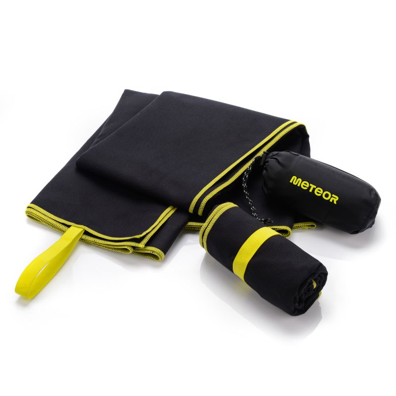 Meteor towel M 50 x 90 cm black uniw towels