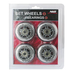 PU 64x24 82A TRANSPARENT (4 pcs.) + ABEC-7 (8 pcs.) NILS EXTREME SET