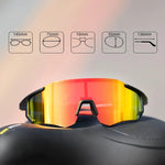 Rockbros 10182 polarizing cycling glasses - red czerwony glasses, training equipment